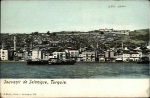 Salonique Turquie Turkey Panoramic View c1910 Vintage Postcard