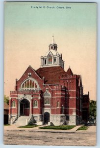 Ottawa Ohio Postcard Trinity Methodist Episcopal Exterior c1908 Vintage Antique