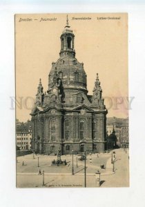 527499 Germany Dresden Frauenkirche Luther monument Vintage postcard