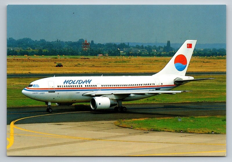 Airbus A310 TC-GAC Airline Aircraft Postcard