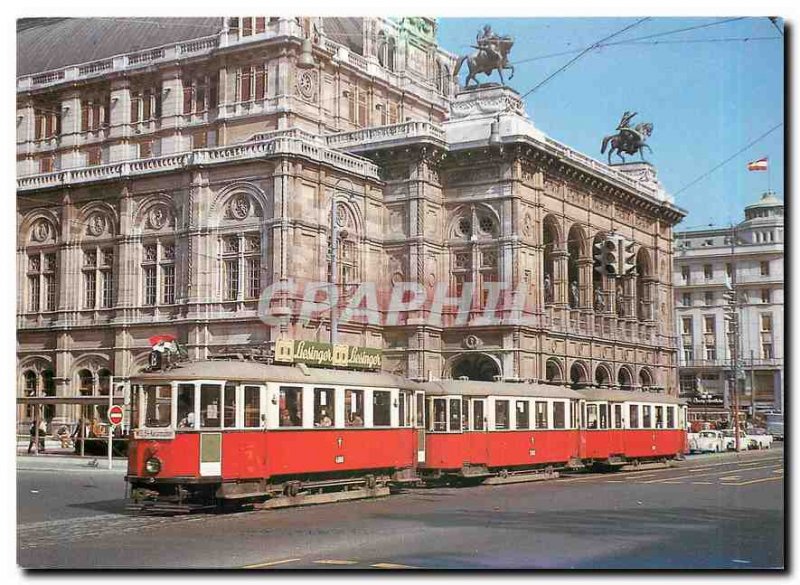 Postcard Wien Modern 9-1964. N.4553 driving line B to the State Opera