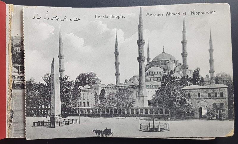 Book of 20 Postcards, Souvenir de Constantinople, inc Railway Stations, Faults