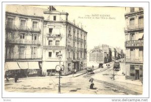 Place Carnot et Rue Ville-os-Martin, Saint-Nazaire, Loire Atlantique, France,...