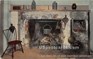 Old Fireplace at Poet Whittier's Birthplace - Haverhill, Massachusetts MA  