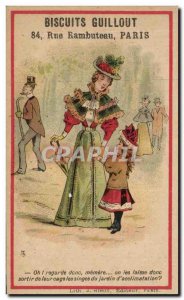 Chromo Biscuits Guillot Woman and Child