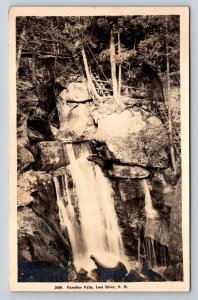 Paradise Falls Lost River NH Real Photo Postcard RPPC New Hampshire Waterfall