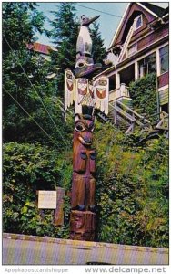 Indian Kyan Totem Pole One Of Many Totem Poles In Saxman Park At Ketchikan Al...