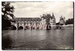 Modern Postcard Chenonceaux Indre et Loire the castle on the Cher