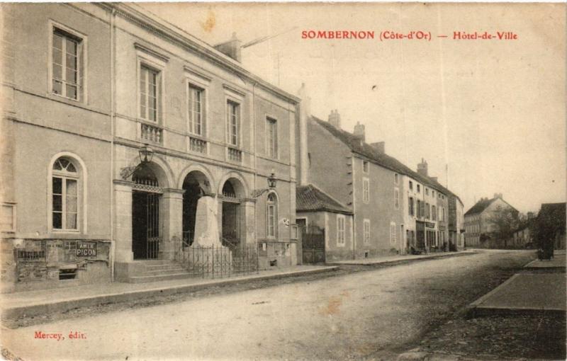 CPA SOMBERNON - Hotel-de-VILLE (586392)