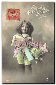 Old Postcard Fun Children Christmas Doll