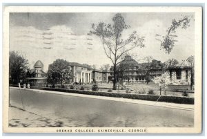 1938 Brenau College Campus Building Tower Ground Gainesville Georgia GA Postcard