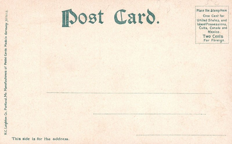 Vintage Postcard 1900's Trinity Church Queen Ann Parish Newport Rhode Island RI