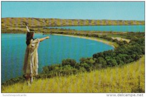 Canada Indian Maiden At Qu'Appelle Valley Saskatchewan