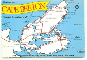 Map of Cape Breton Canada's Ocean Playground