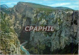 Modern Postcard Gorges of Verdon Cliffs Scenic Cavaliers and tunnel Fayet