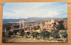 1963 USED POSTCARD - PANORAMA OF ROYAL GORGE BRIDGE, COLORADO