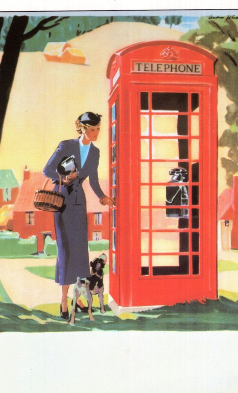 1936 Jubilee Kiosk Phone Box Introduction British Telecom Postcard