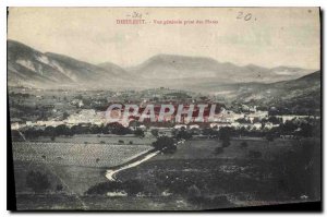 Postcard Old Dieulefit general view taken flat
