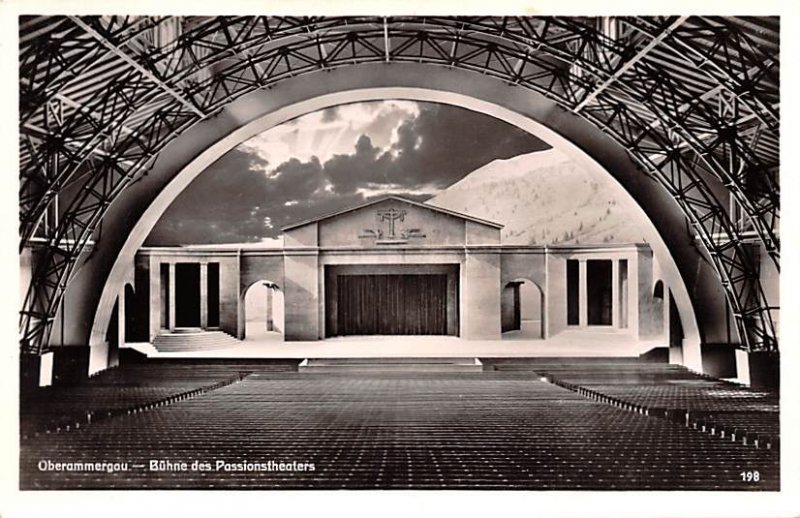 Buhne des PassionsTheater Obermmergau Germany Unused 