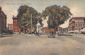 Main Street, New Britain, Conn. Vintage Postcard