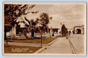 Acambaro Guanajuato Mexico Postcard Av Pino Suarez c1940's Vintage RPPC Photo