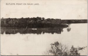 Butlers Point Sauk Lake MN Minnesota Postcard E87 *as is