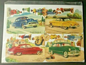 Vintage EAS German Die Cut Car Ephemera Chevrolet Buick Oldsmobile Ford New