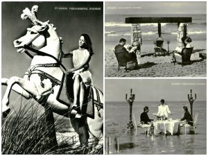 B574 Lot of 3 postcards Belgium evasion breath of fresh air Knokke