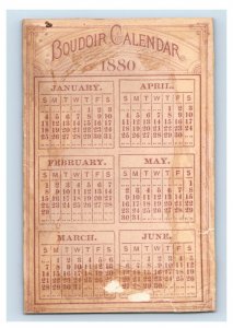 1880 Spring Boudoir Calendar Adorable Child F145