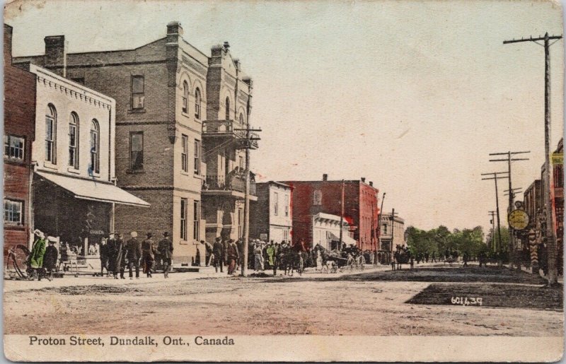 Proton Street Dundalk Ontario ON Ont Unused Postcard H38 *as is