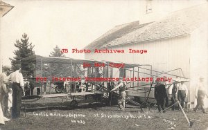 Early Aviation, RPPC, Curtiss Military Bi-Plane at Strawberry Point Iowa, Accolo