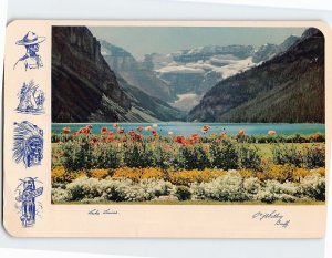 Postcard Beautiful Lake Louise Victoria Glacier Alberta Canada