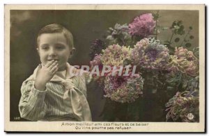 Fantasy - Children - boy - was my friend meillure those flowers and that kiss...