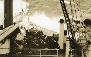 On the High Seas - Foredeck - RPPC