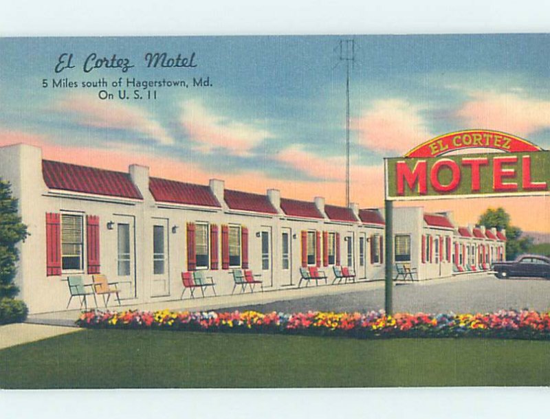 Linen MOTEL SCENE Hagerstown Maryland MD AD9769