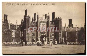 Postcard Old West Front Gateway Hampton Court