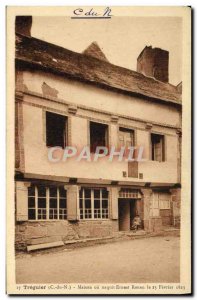 Old Postcard Treguier House or born Ernest Renan