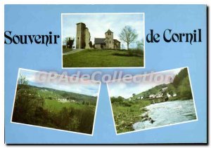 Postcard Modern Cornil Church House Retreat From The Bridge On The Correze