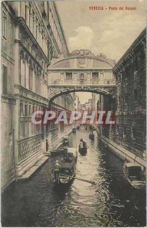  Vintage Postcard Venezia - Laying dei Sospiri