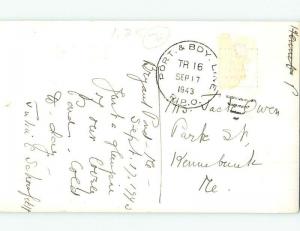 1943 rppc LAKE CHRISTOPHER FROM OAK HILL Bryant Pond Maine ME HM2552