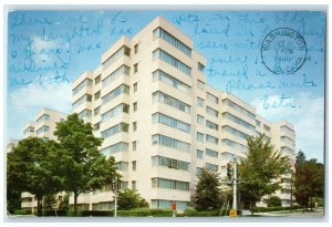 1960 Carillon House Apartments Exterior Roadside Washington DC Posted Postcard