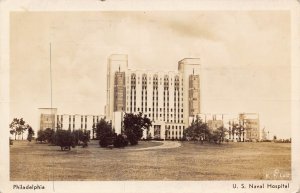 US Naval Hospital Philadelphia PA 1942 RPPC Real Photo postcard
