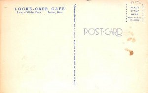 Locke-Ober Cafe Boston, Massachusetts Postcard