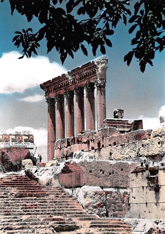 Les six Colonnes Du Temple de Jupiter Baalbek, Lebanon , Carte Postale Unused 
