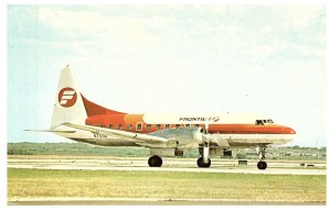 Frontier Airlines Convair 580 Airplane Postcard