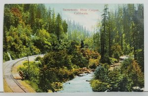 California Sacramento River Canyon c1915 Postcard N1