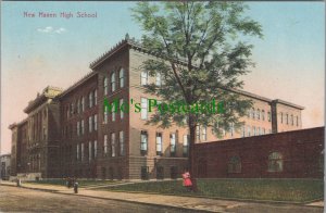 America Postcard - New Haven High School, Connecticut   RS36633