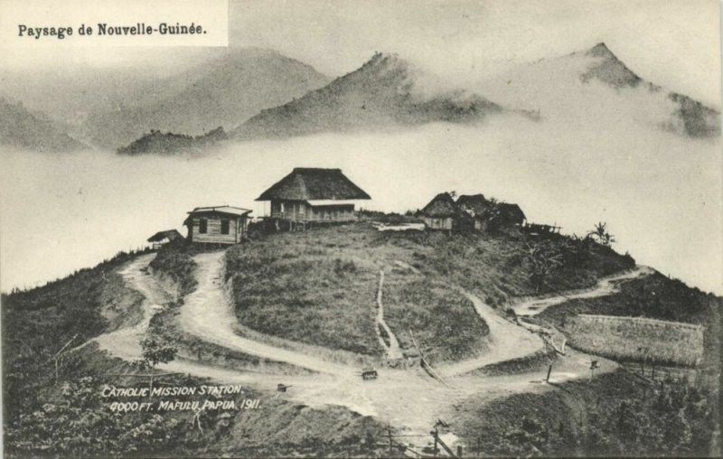 papua new guinea, MAFULU, Catholic Mission Station (1911)