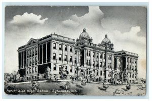 1913 North Side High School Building Syracuse New York NY Antique Postcard 