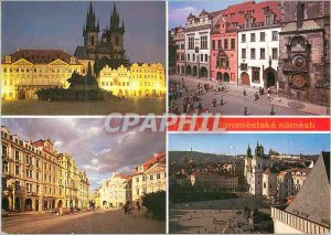 Postcard Modern Praha Prague Staromestske Namesti